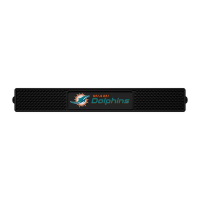 Fan Mats  LLC Miami Dolphins Drink Mat Black