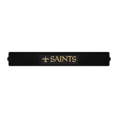 Fan Mats  LLC New Orleans Saints Drink Mat Black