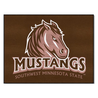 Fan Mats  LLC Southwest Minnesota State Mustangs All-Star Mat Black