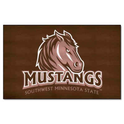 Fan Mats  LLC Southwest Minnesota State Mustangs Ulti-Mat Black