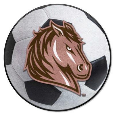 Fan Mats  LLC Southwest Minnesota State Mustangs Soccer Ball Mat White