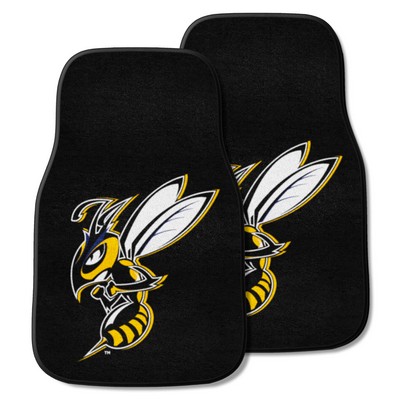 Fan Mats  LLC Montana State Billings Yellow Jackets 2-pc Carpet Car Mat Set Black