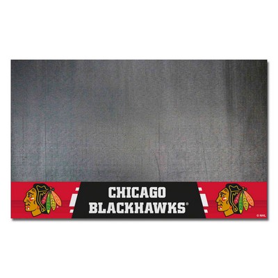 Fan Mats  LLC Chicago Blackhawks Grill Mat Black