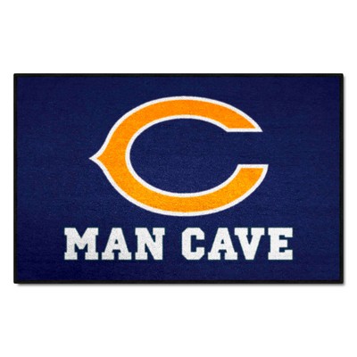 Fan Mats  LLC Chicago Bears Starter Mat Man Cave Navy