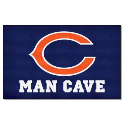 Fan Mats  LLC Chicago Bears Ulti-Mat Man Cave Navy