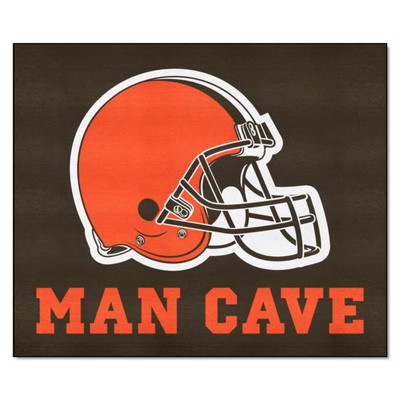 Fan Mats  LLC Cleveland Browns Tailgater Mat Man Cave Brown