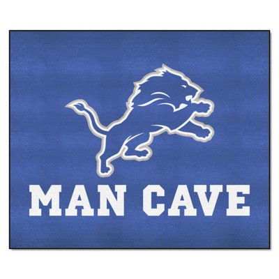 Fan Mats  LLC Detroit Lions Tailgater Mat Man Cave Blue