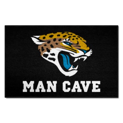 Fan Mats  LLC Jacksonville Jaguars Starter Mat Man Cave Black