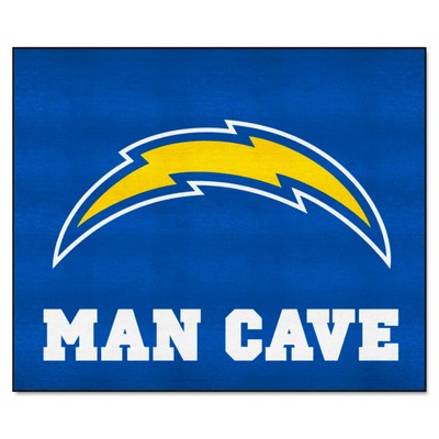 Fan Mats  LLC Los Angeles Chargers Tailgater Mat Man Cave Navy