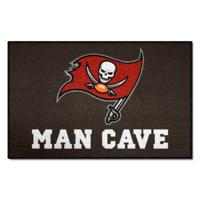 Fan Mats  LLC Tampa Bay Buccaneers Starter Mat Man Cave Gray