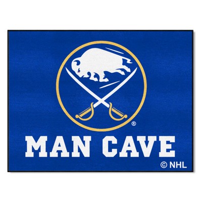 Fan Mats  LLC Buffalo Sabres All-Star Mat Man Cave Navy