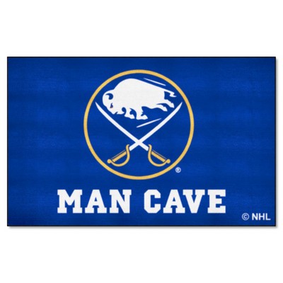 Fan Mats  LLC Buffalo Sabres Ulti-Mat Man Cave Navy