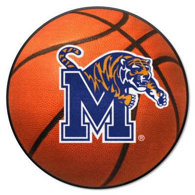 Fan Mats  LLC Memphis Tigers Basketball Mat Orange