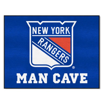 Fan Mats  LLC New York Rangers All-Star Mat Man Cave Blue