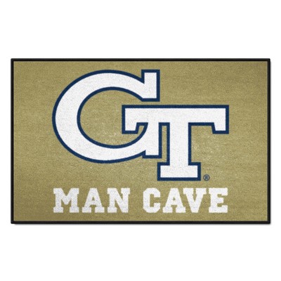 Fan Mats  LLC Georgia Tech Yellow Jackets Starter Mat Man Cave Gold