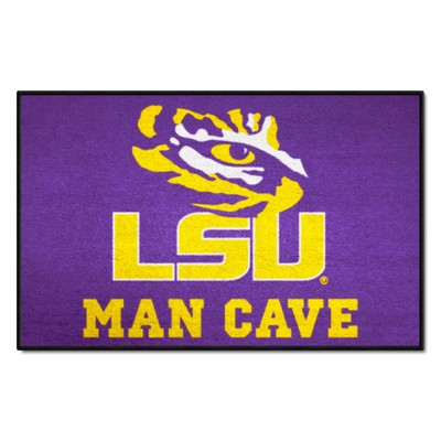 Fan Mats  LLC LSU Tigers Starter Mat Man Cave Purple