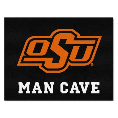 Fan Mats  LLC Oklahoma State Cowboys All-Star Mat Man Cave Black