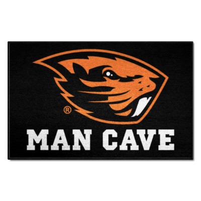 Fan Mats  LLC Oregon State Beavers Starter Mat Man Cave Black