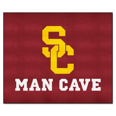 Fan Mats  LLC Southern California Trojans Tailgater Mat Man Cave Cardinal