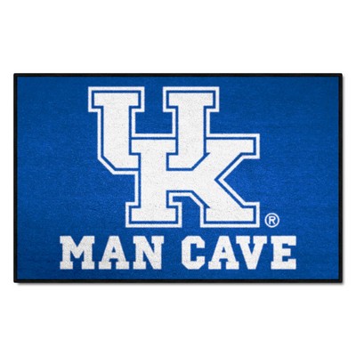 Fan Mats  LLC Kentucky Wildcats Starter Mat Man Cave Blue