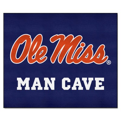 Fan Mats  LLC Ole Miss Rebels Tailgater Mat Man Cave Navy