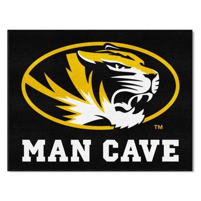 Fan Mats  LLC Missouri Tigers All-Star Mat Man Cave Black