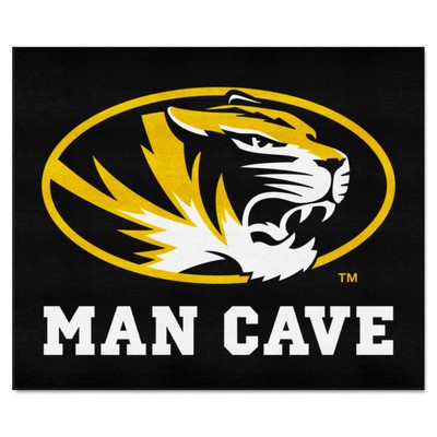 Fan Mats  LLC Missouri Tigers Tailgater Mat Man Cave Black