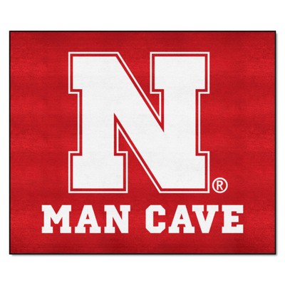 Fan Mats  LLC Nebraska Cornhuskers Tailgater Mat Man Cave Red