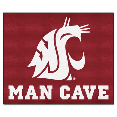 Fan Mats  LLC Washington State Cougars Tailgater Mat Man Cave Red