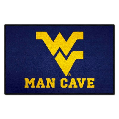 Fan Mats  LLC West Virginia Mountaineers Starter Mat Man Cave Navy