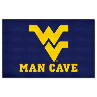 Fan Mats  LLC West Virginia Mountaineers Ulti-Mat Man Cave Navy