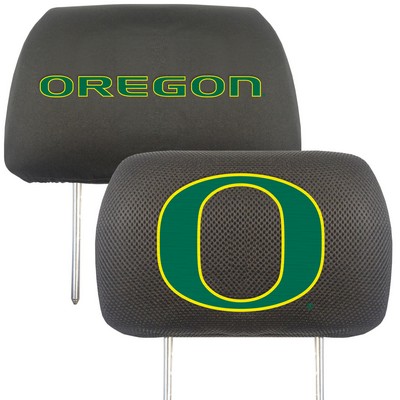 Fan Mats  LLC Oregon Ducks Head Rest Cover Black