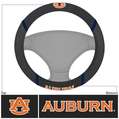 Fan Mats  LLC Auburn Tigers Steering Wheel Cover Black