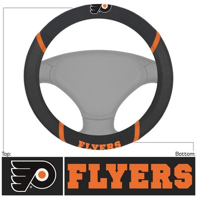 Fan Mats  LLC Philadelphia Flyers Steering Wheel Cover Black