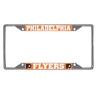 Fan Mats  LLC Philadelphia Flyers License Plate Frame Chrome