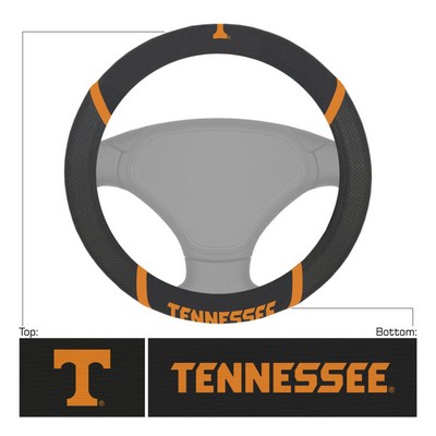 Fan Mats  LLC Tennessee Volunteers Steering Wheel Cover Black