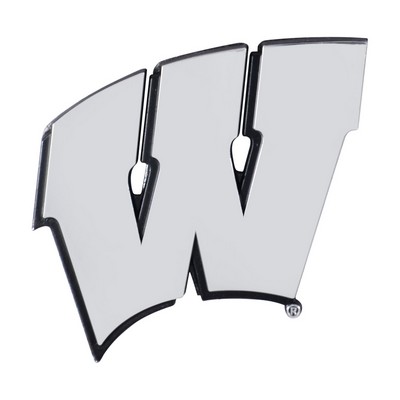 Fan Mats  LLC Wisconsin Badgers Chrome Emblem Chrome