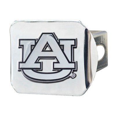 Fan Mats  LLC Auburn Tigers Hitch Cover Chrome Chrome