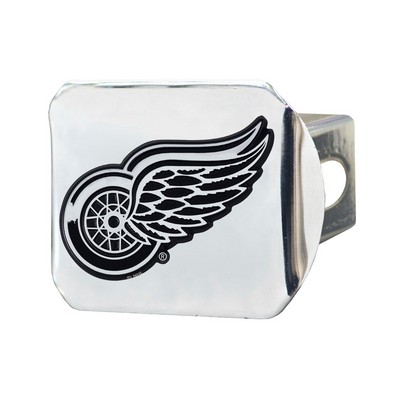 Fan Mats  LLC Detroit Red Wings Hitch Cover Chrome Chrome