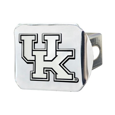 Fan Mats  LLC Kentucky Wildcats Hitch Cover Chrome Chrome