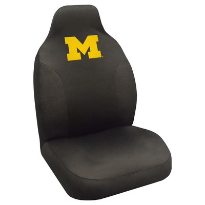 Fan Mats  LLC Michigan Wolverines Seat Cover Black