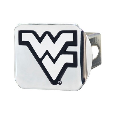 Fan Mats  LLC West Virginia Mountaineers Hitch Cover Chrome Chrome