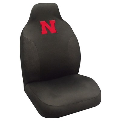 Fan Mats  LLC Nebraska Cornhuskers Seat Cover Black