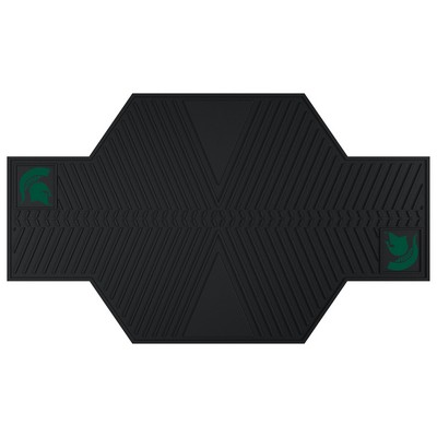 Fan Mats  LLC Michigan State Spartans Motorcycle Mat Black