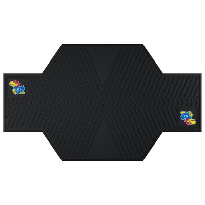 Fan Mats  LLC Kansas Jayhawks Motorcycle Mat Black