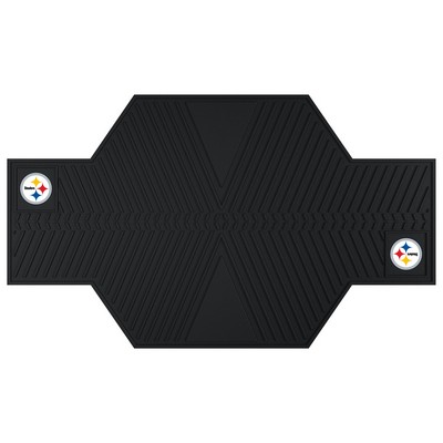 Fan Mats  LLC Pittsburgh Steelers Motorcycle Mat Black