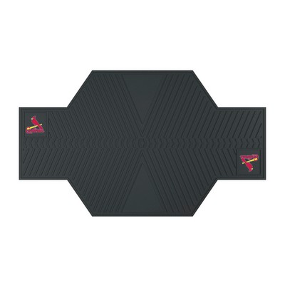 Fan Mats  LLC St. Louis Cardinals Motorcycle Mat Black