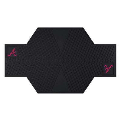 Fan Mats  LLC Atlanta Braves Motorcycle Mat Black