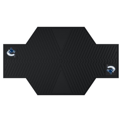 Fan Mats  LLC Vancouver Canucks Motorcycle Mat Black