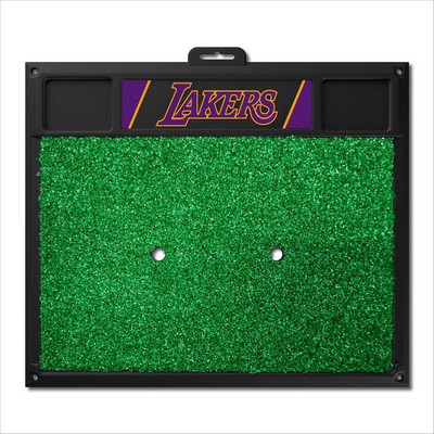 Fan Mats  LLC Los Angeles Lakers Golf Hitting Mat Purple